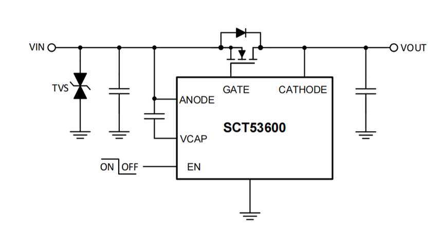Ideal Diode Controller with Reverse-Current Protection